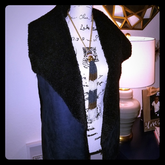 Romeo&Juliet Slate Black/Blue Vest - Picture 1 of 7